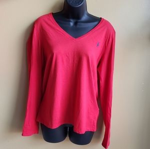 Polo Ralph Lauren V-neck Long Sleeve Top